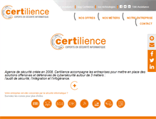 Tablet Screenshot of certilience.fr